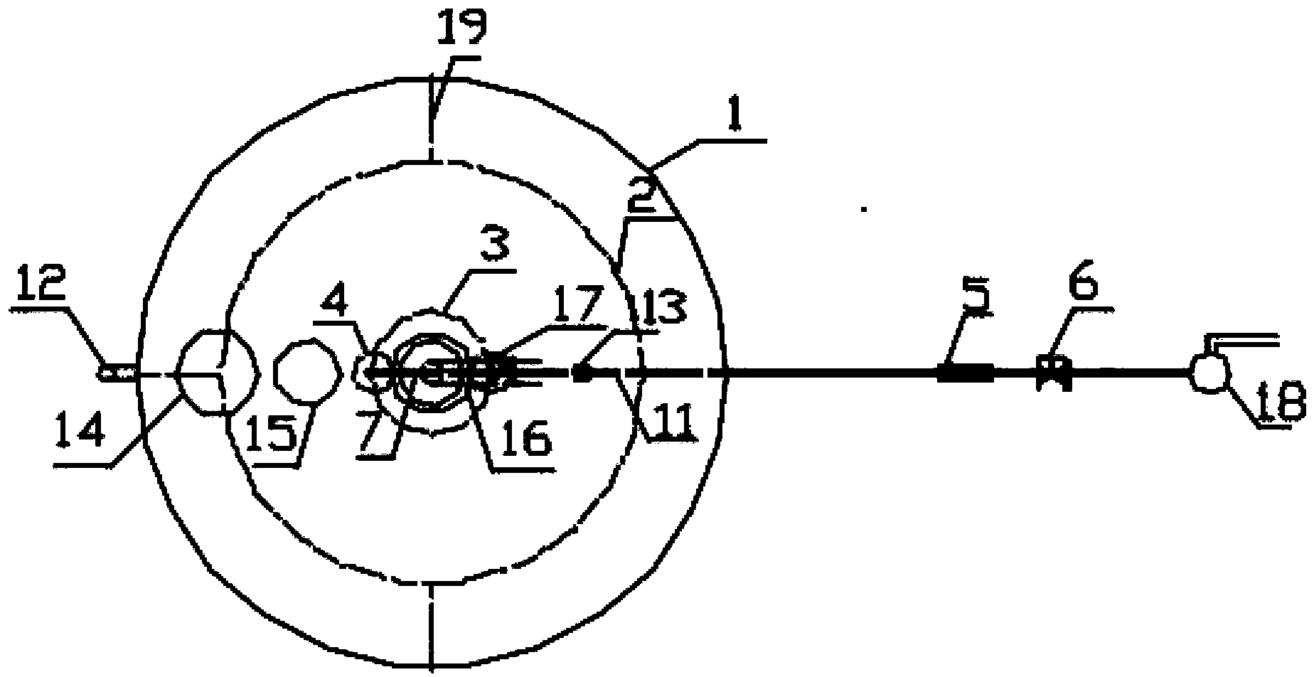 Internal circulation self-heating type high-temperature microaerobic sludge digestion device