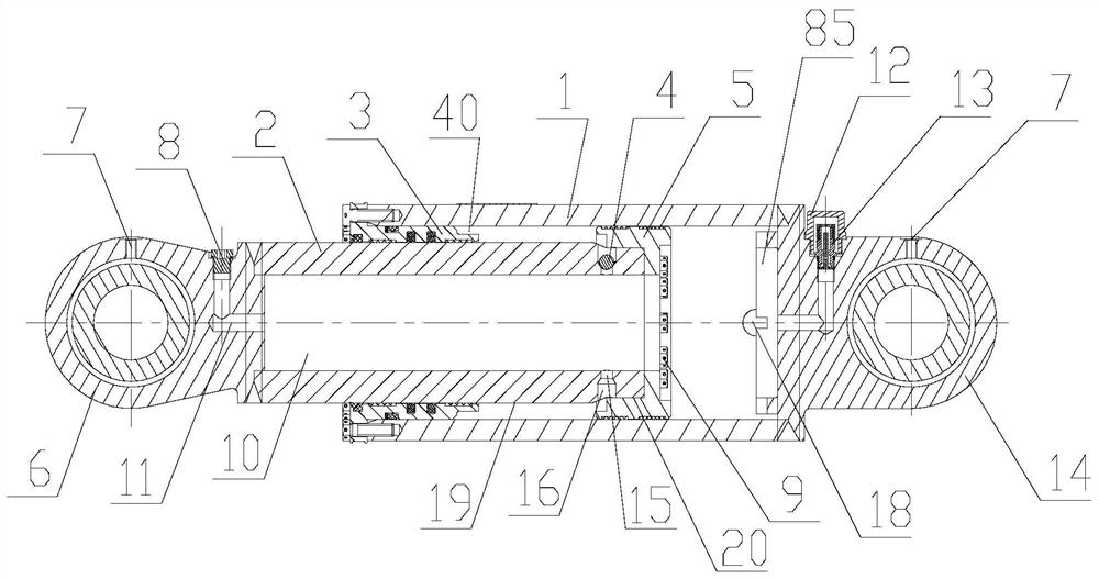 Energy accumulator transversely-arranged balance hydro-pneumatic suspension