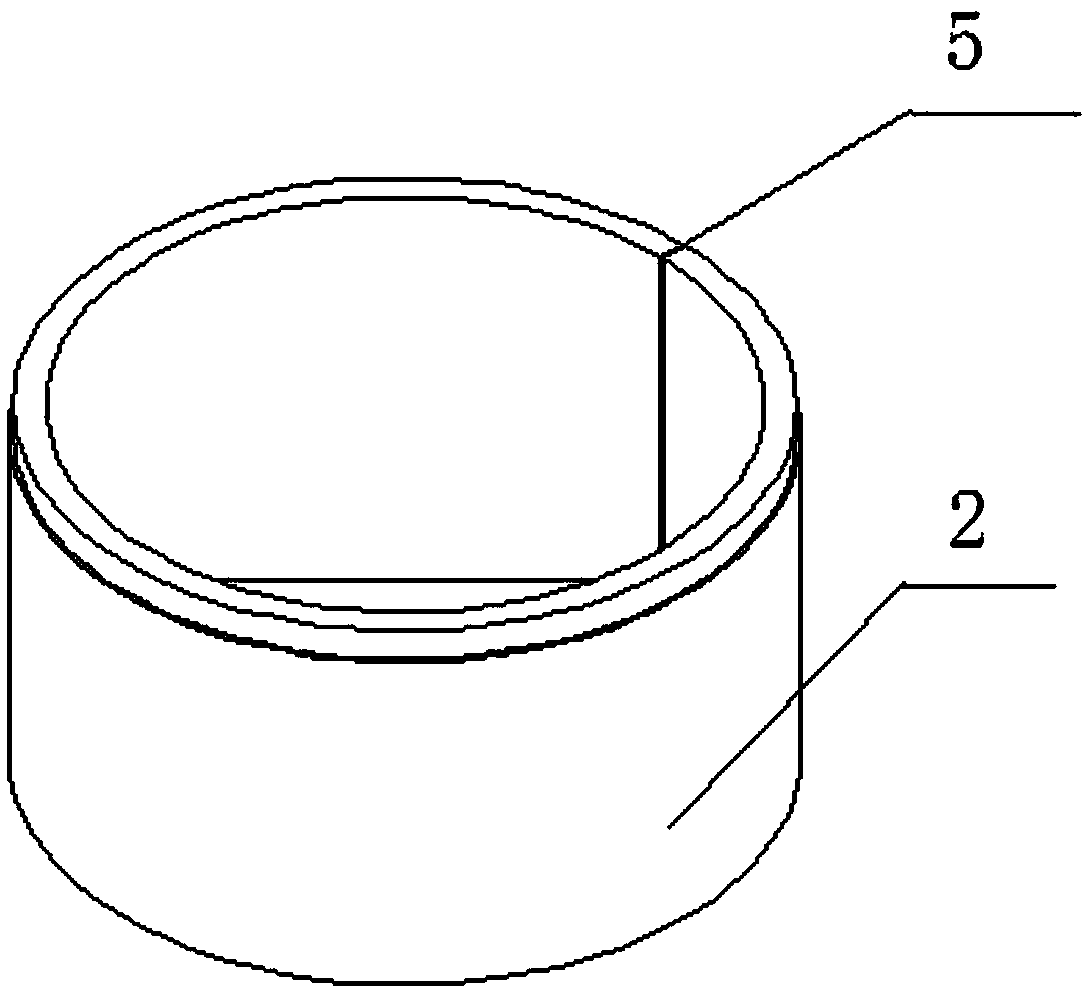 Mould and method for preparing permeable concrete permeation coefficient measuring sample