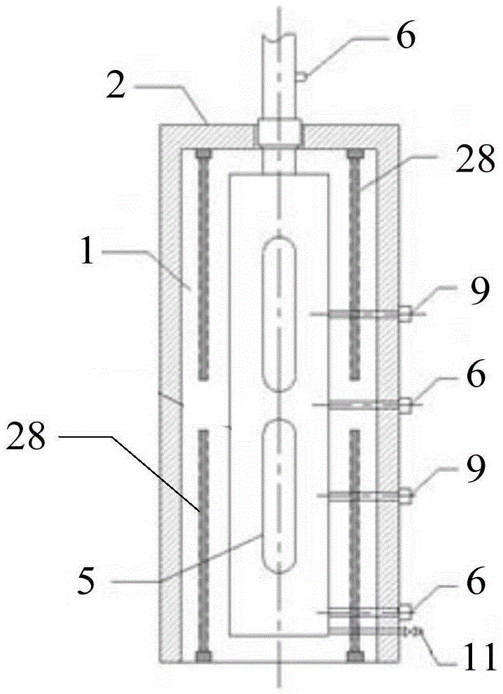 High-pressure vapor explosion test device and system