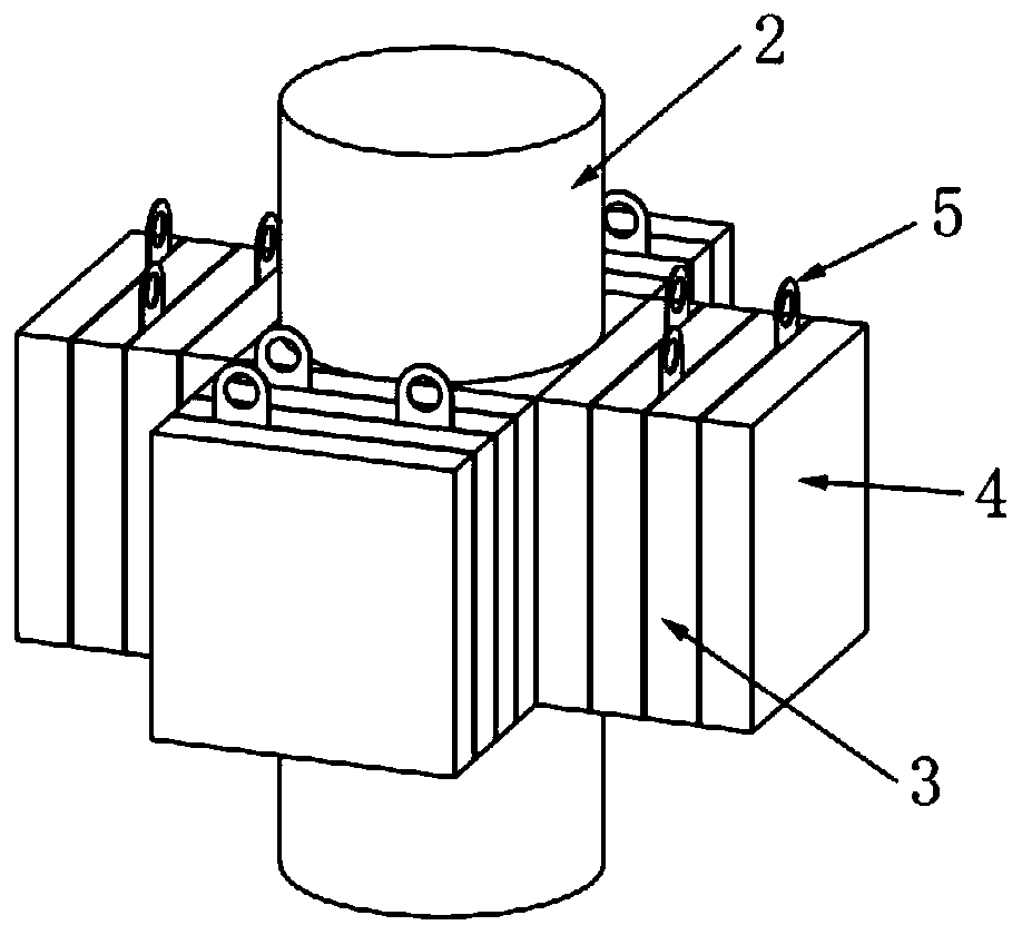 Spiral acoustic wave transmitting transducer containing vibration transmission rod