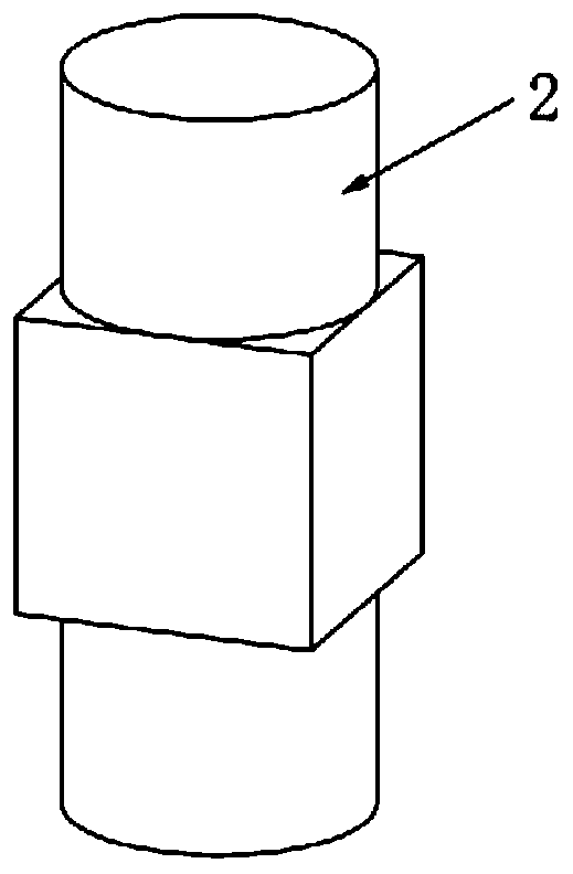 Spiral acoustic wave transmitting transducer containing vibration transmission rod