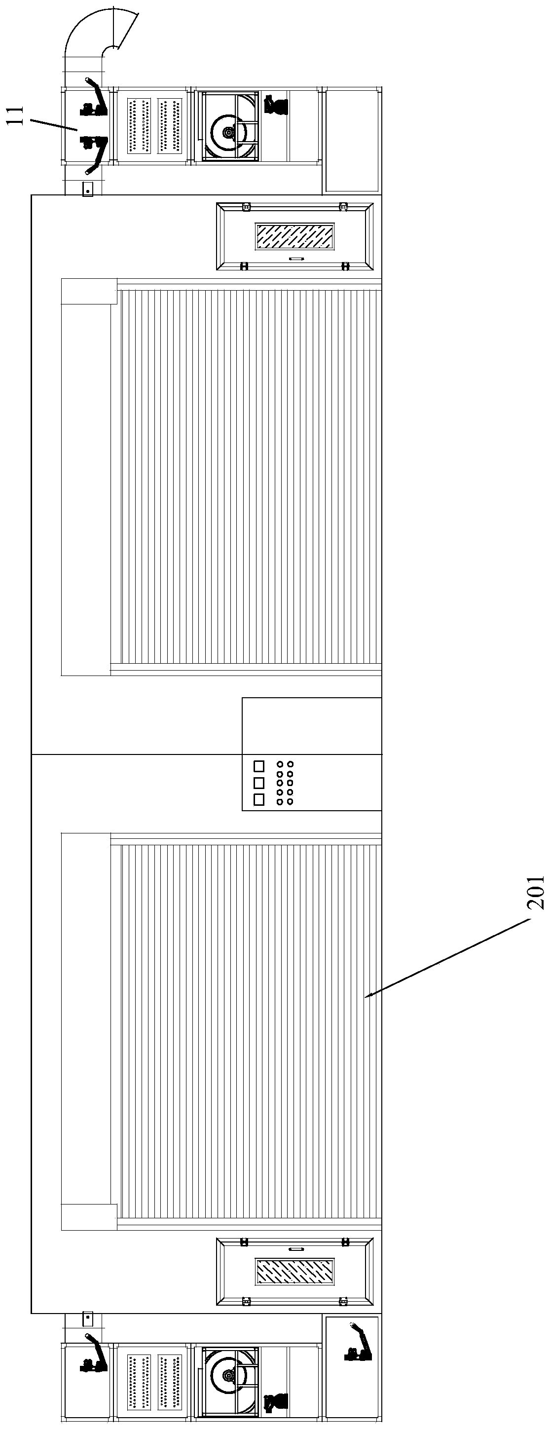 Novel scattered or centralized automobile heating and dry steaming device