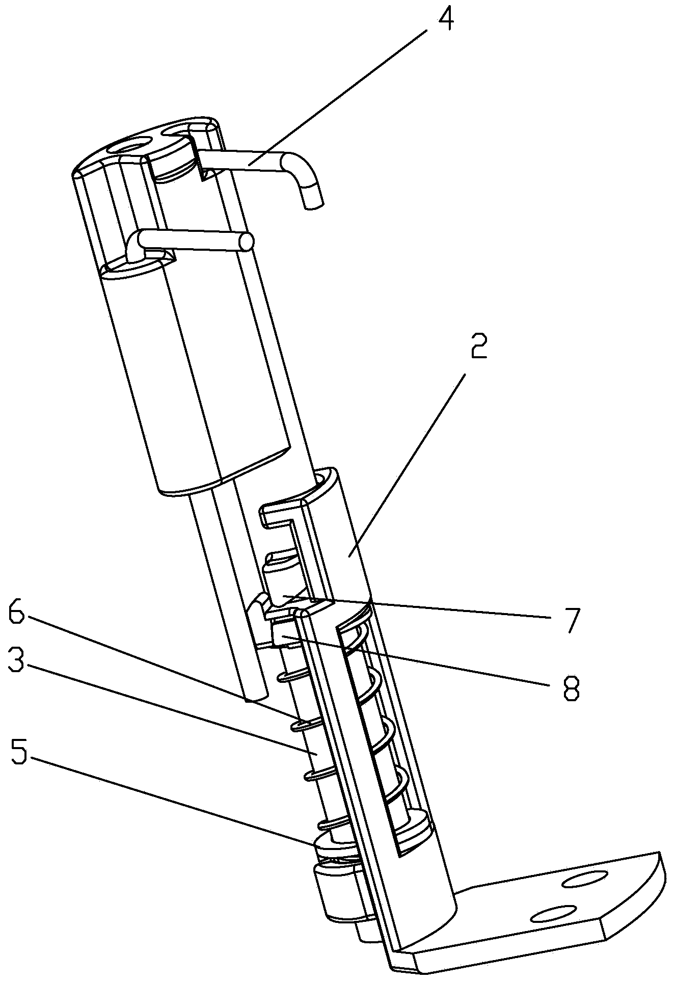 Mounting device for ignition needle