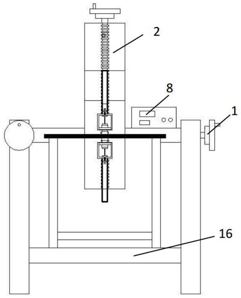 A pressure monitoring clamping device for ultrasonic nonlinear testing