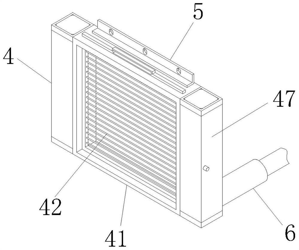 Ventilation mechanism of agricultural greenhouse temperature control device based on big data platform