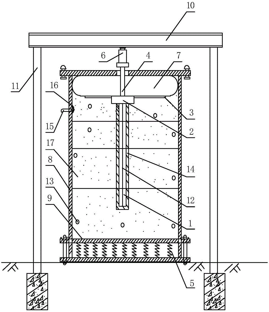 Effective pile length researching simulation test box for variable parameter super-long pile