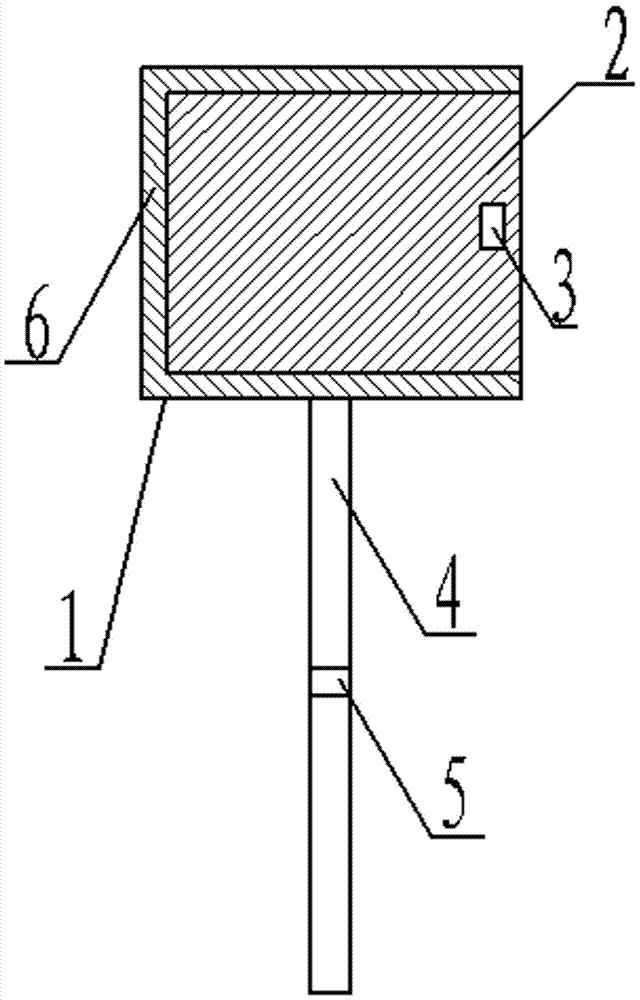 Degradable rain-preventing environment-friendly two-sided biological insect attracting and sticking board