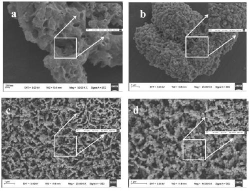 A kind of bismuth vanadate composite material loaded with magnetic nanoparticles and its preparation and application