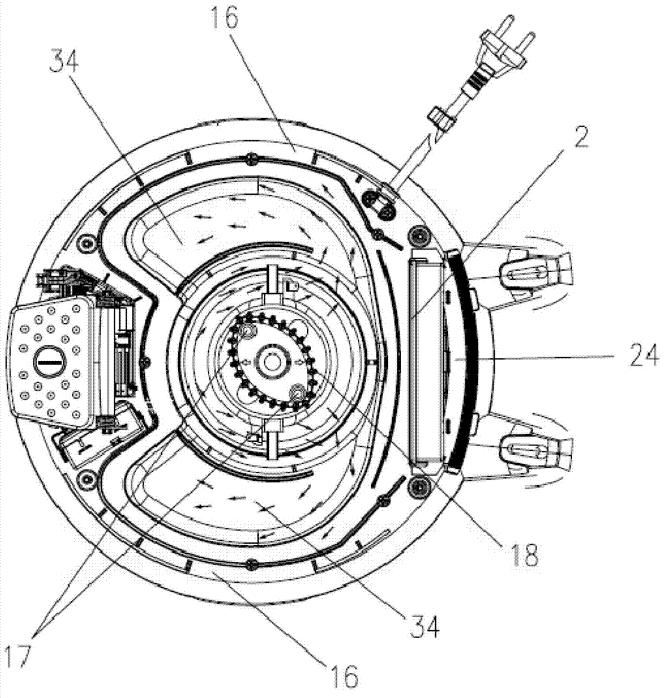 Exhaust air flue of dust collector