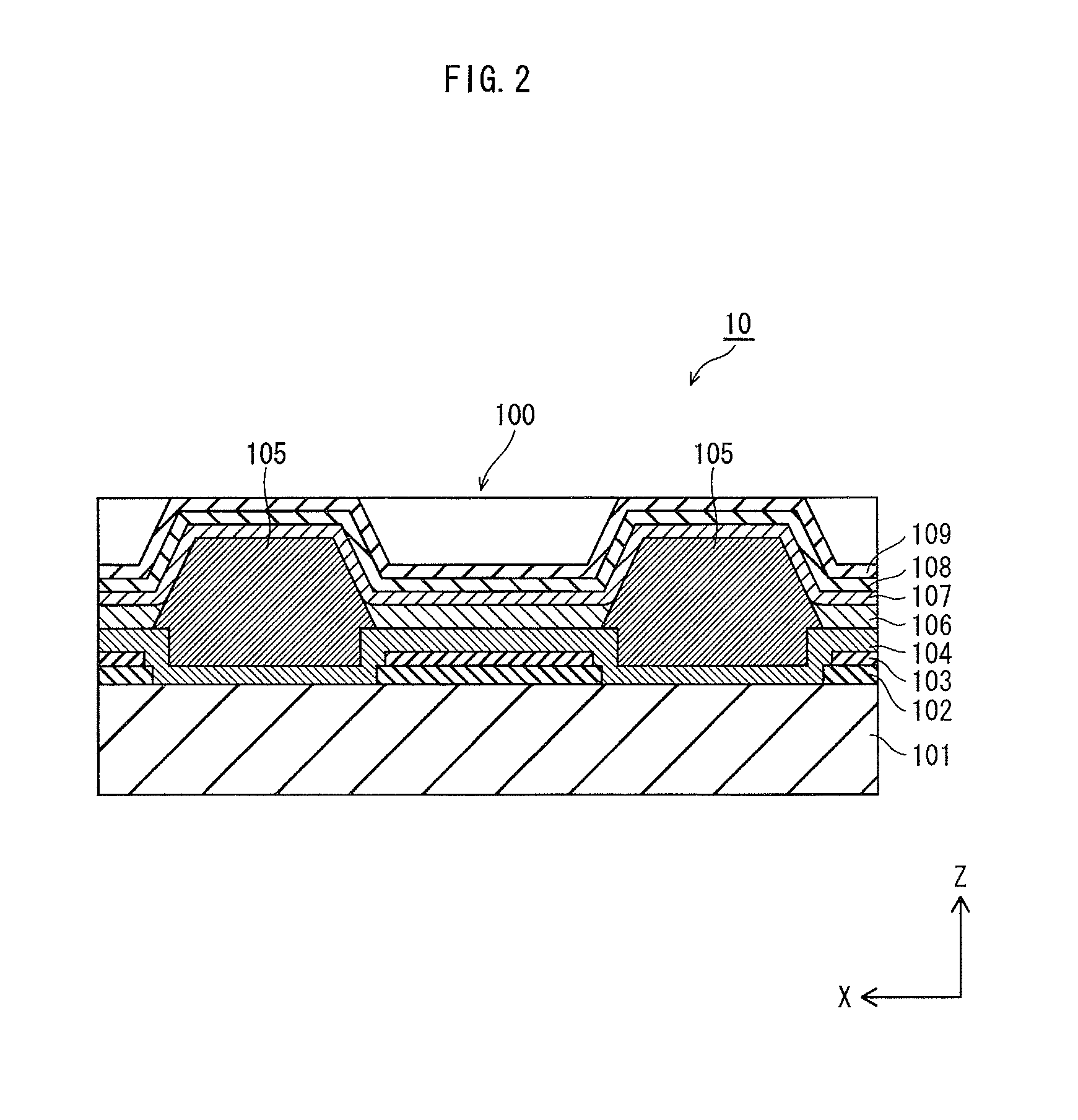 Organic light-emitting panel for controlling an organic light emitting layer thickness and organic display device