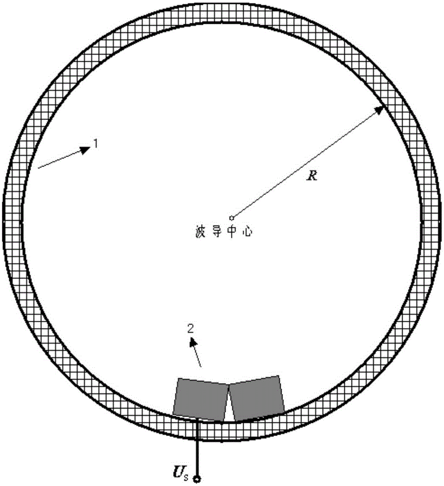 A high-power microwave pulse circular waveguide detection structure and method