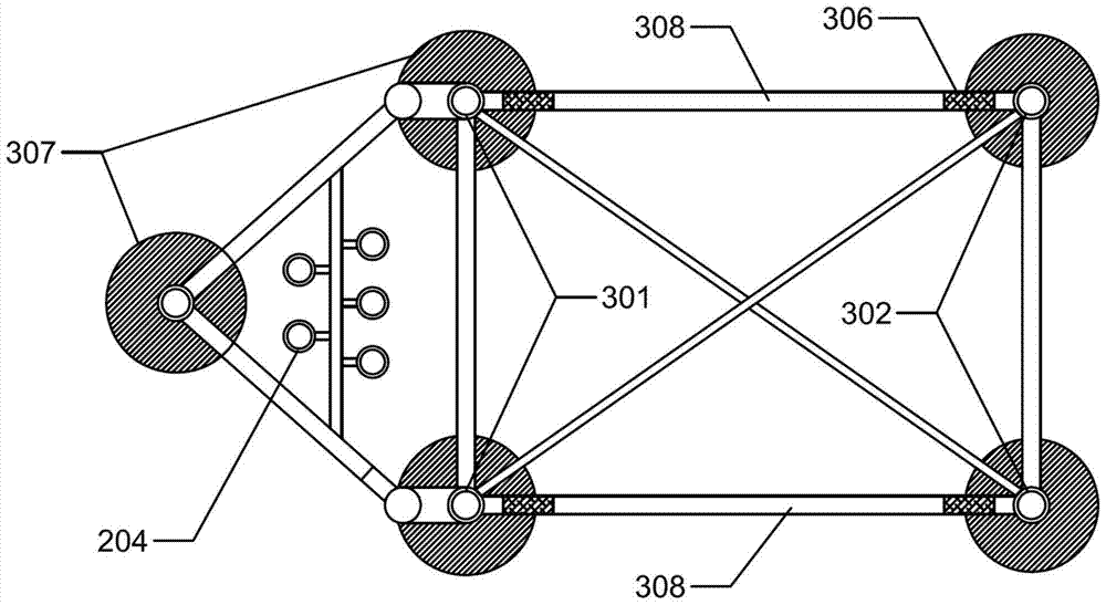 Shallow water oil and gas platform using underwater flexible storage device