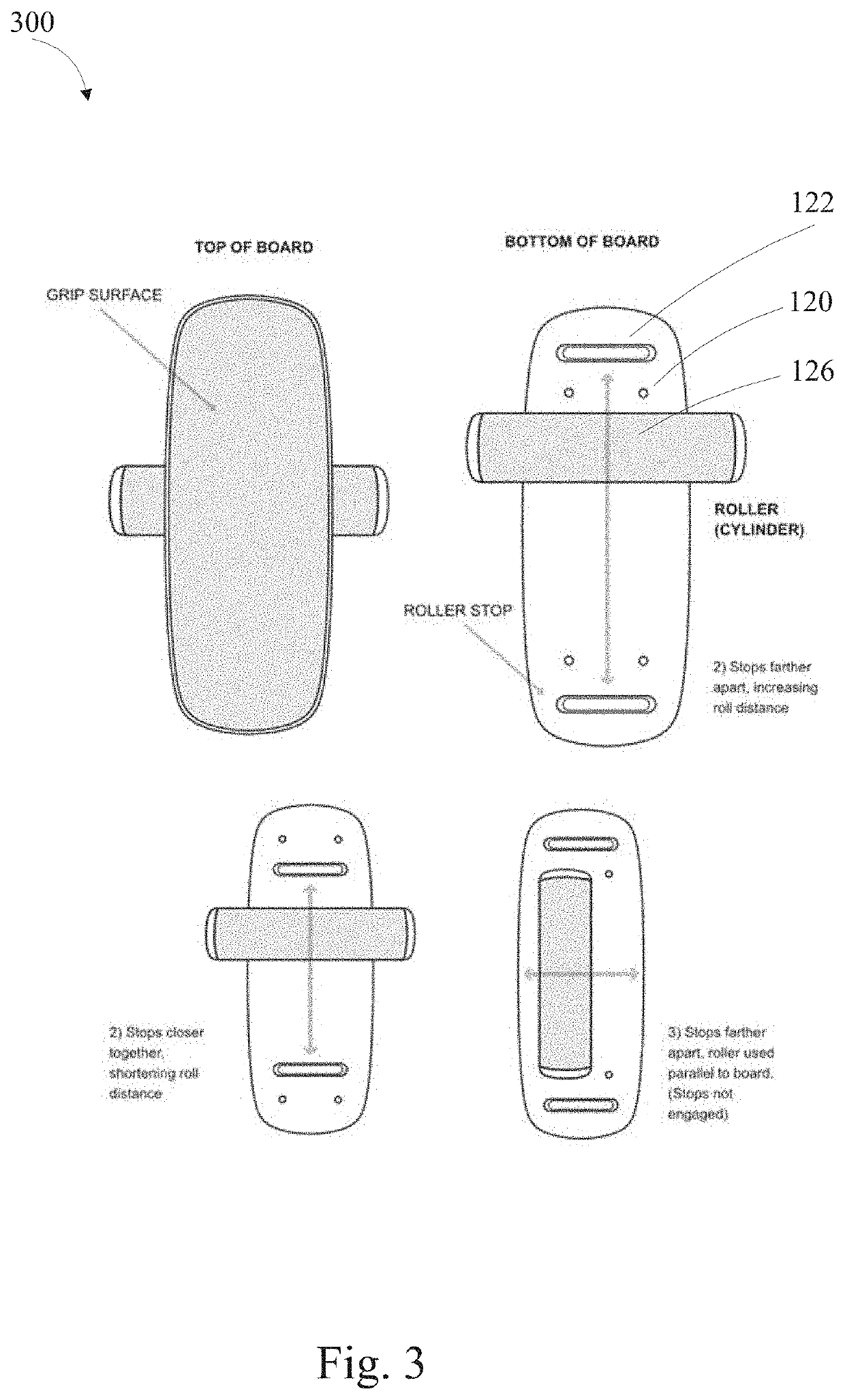 Adjustable balance board training system