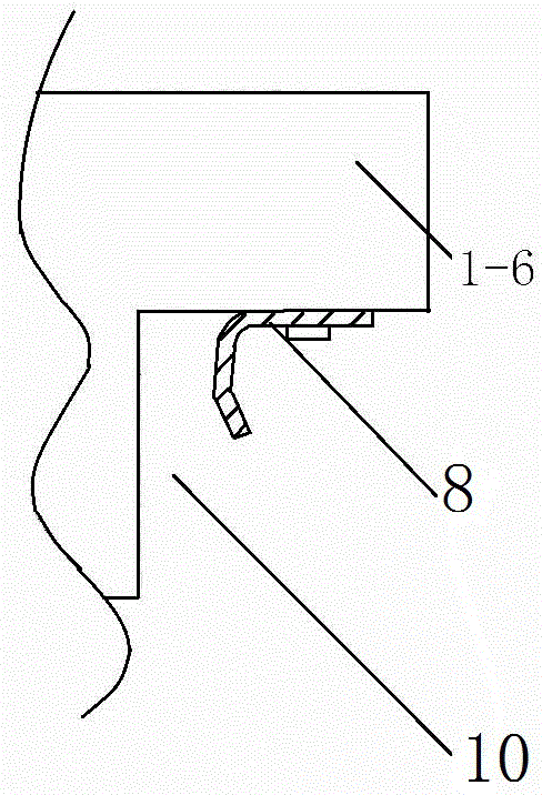 A kind of template marking crimping device and using method thereof