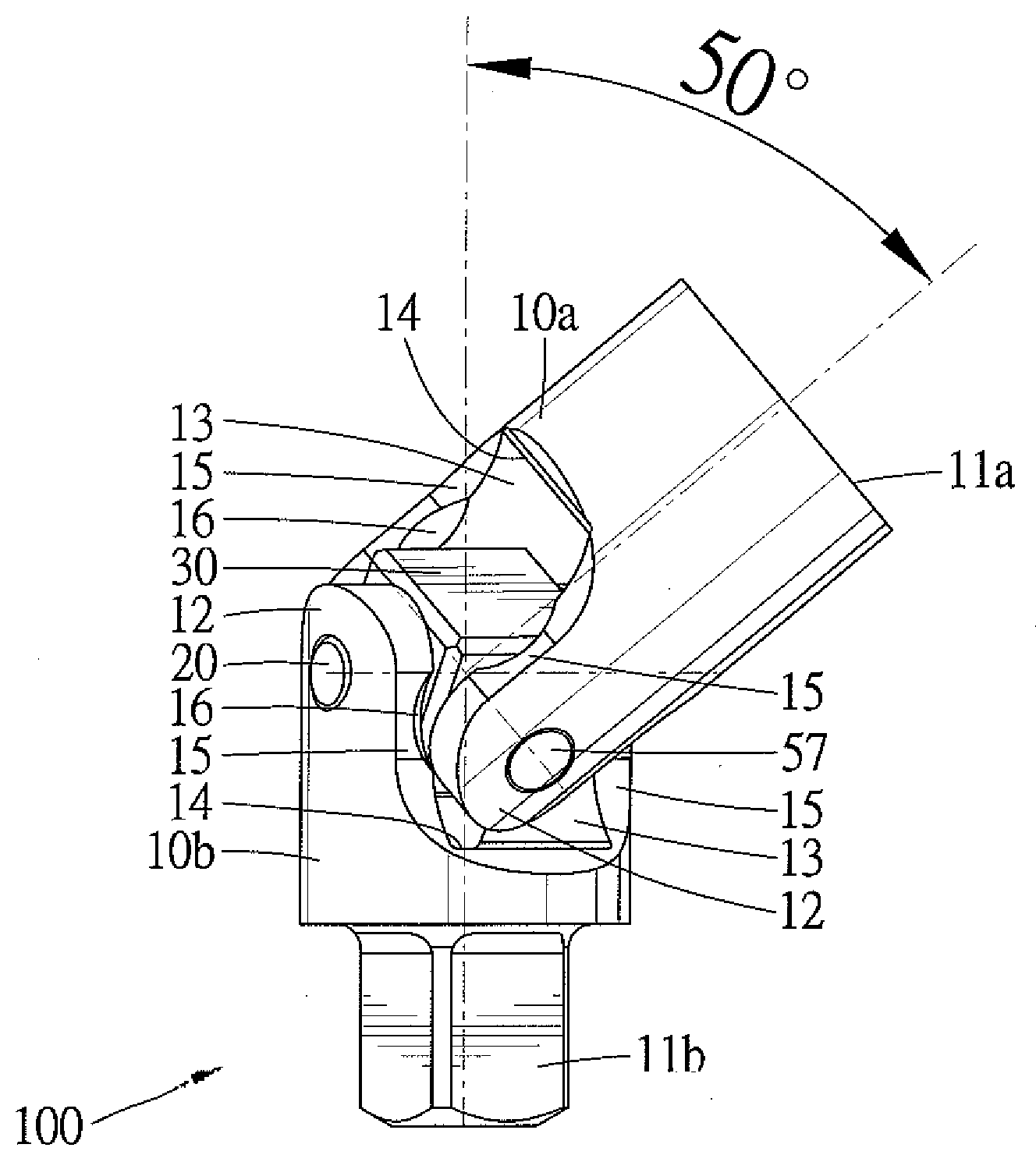 Universal Joint with Wider Working Angle Range