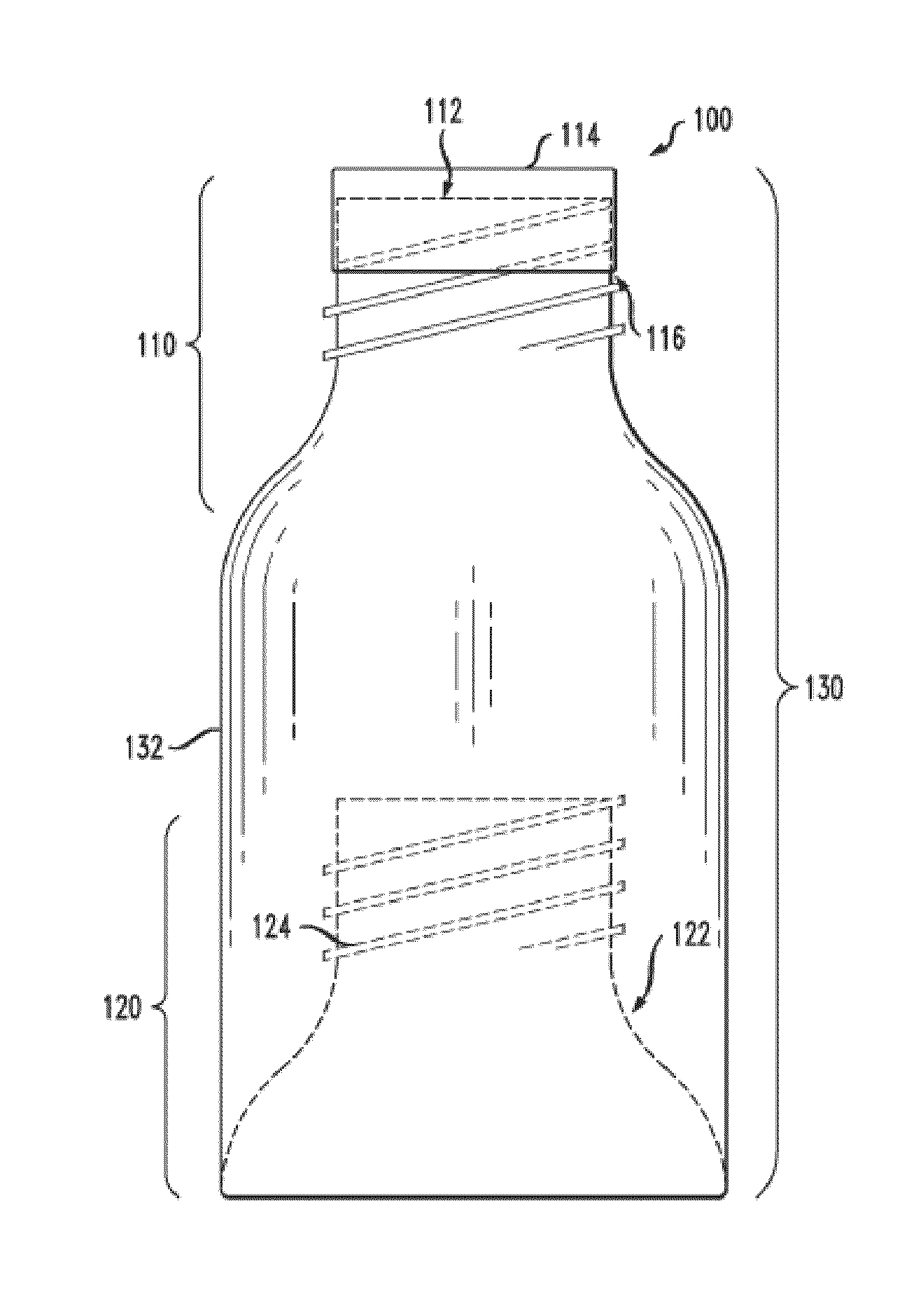 Nestable beverage containers and methods thereof