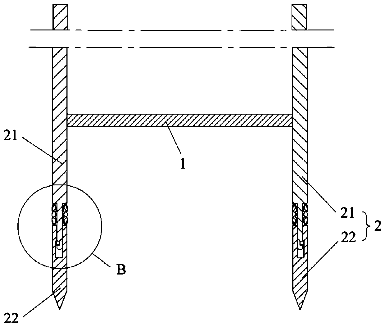 Caisson-type drilling platform