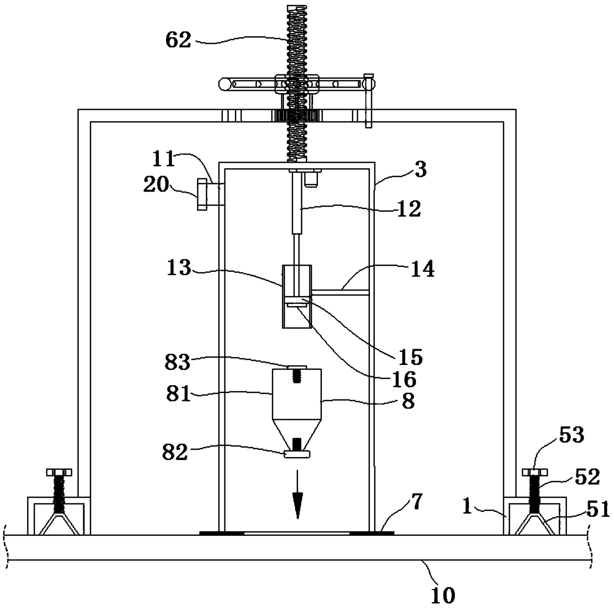 Concrete strength detection device and detection method therefor