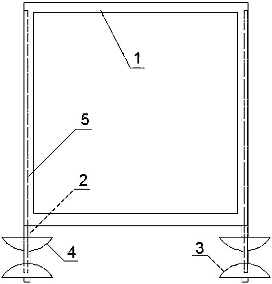 Anti-erosion leveling device for frame of sea tide power generation equipment