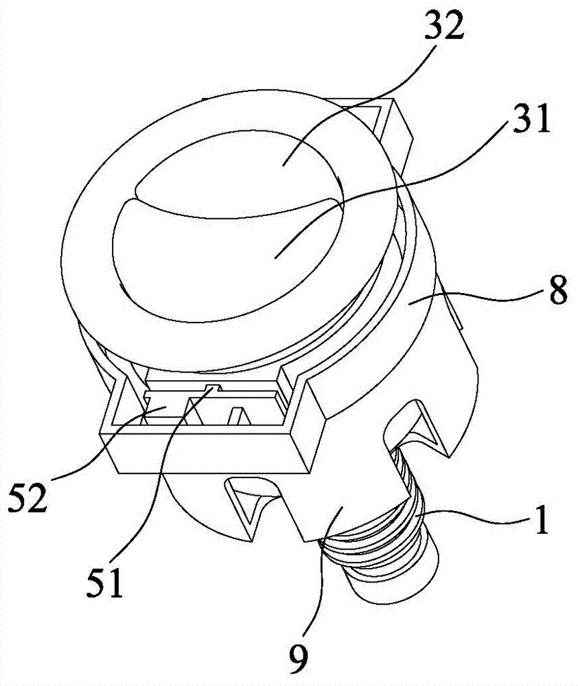 Drain triggering structure of drain valve