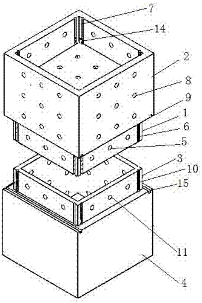 Shear box device having self-adaptive structural plane