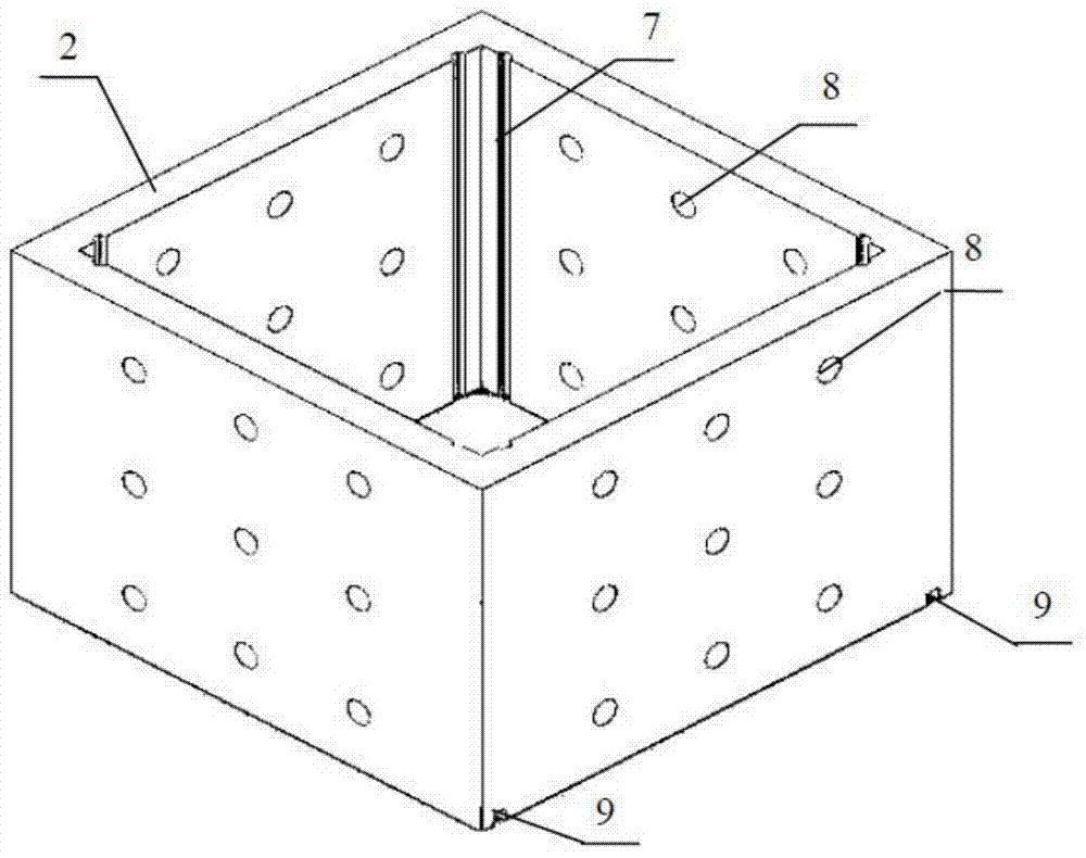 Shear box device having self-adaptive structural plane