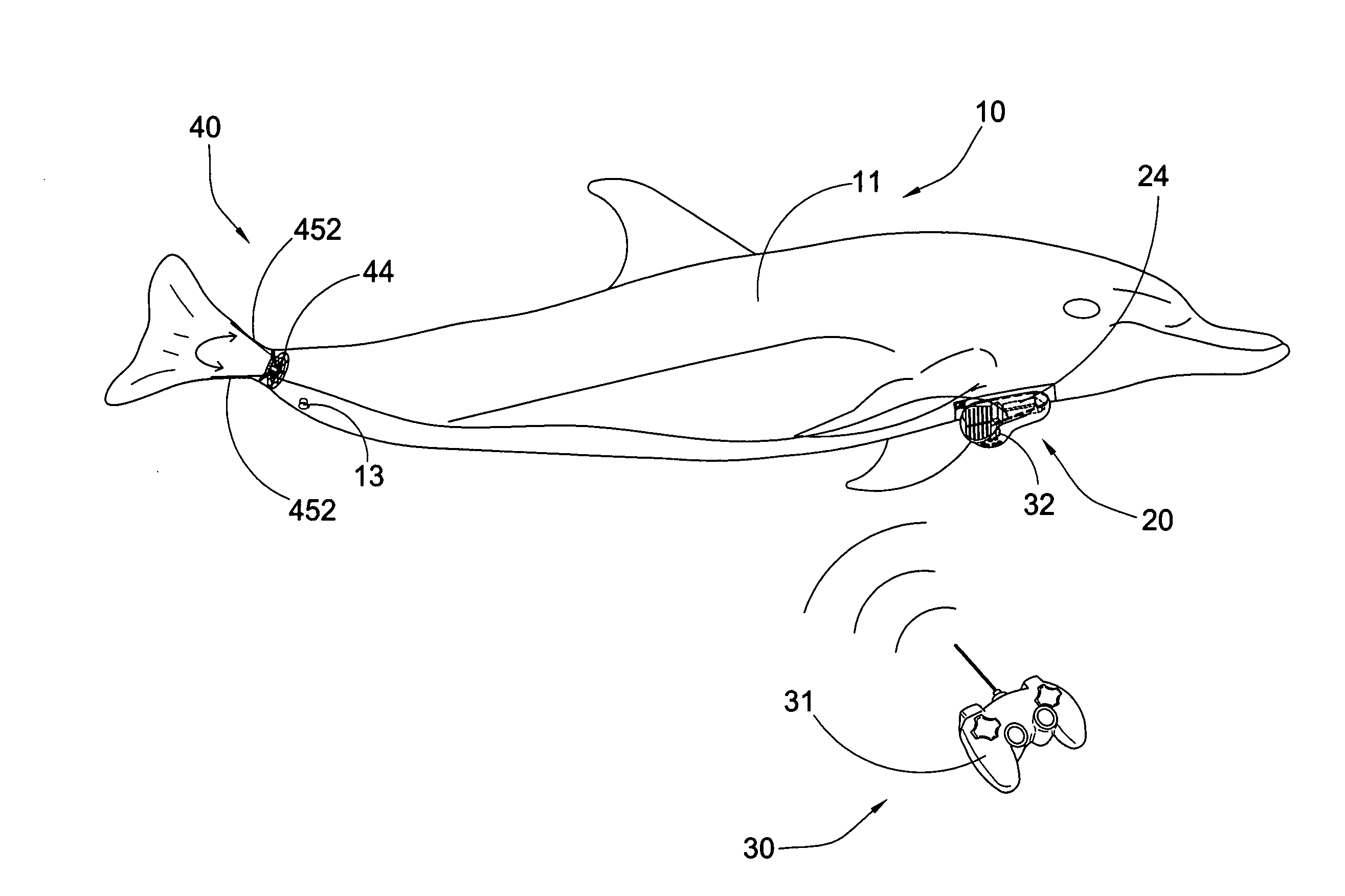 Air swimming toy with steering device