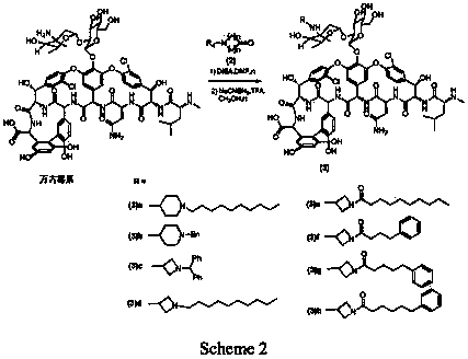 Vancomycin derivative as well as preparation method and pharmaceutical use thereof