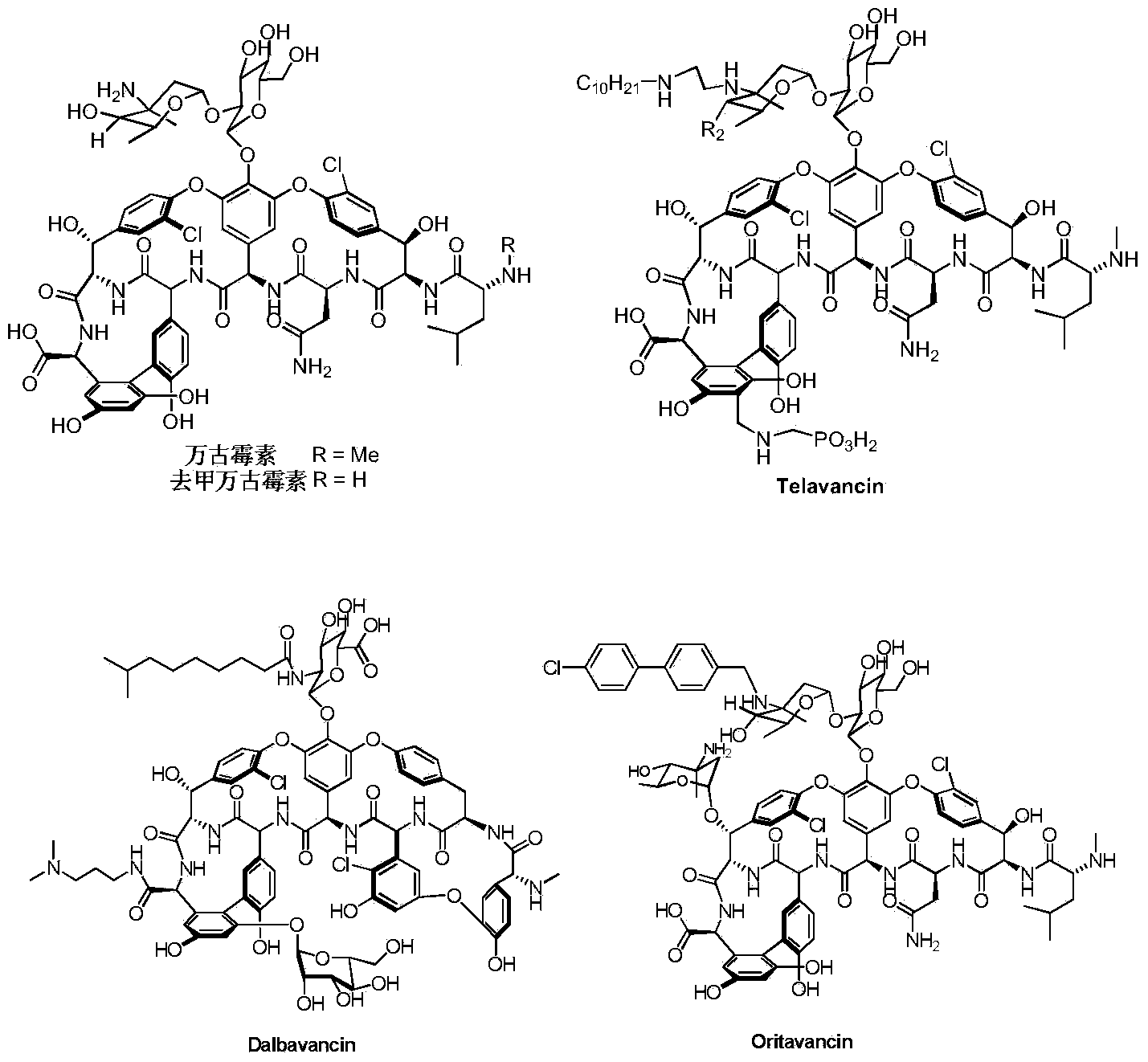 Vancomycin derivative as well as preparation method and pharmaceutical use thereof