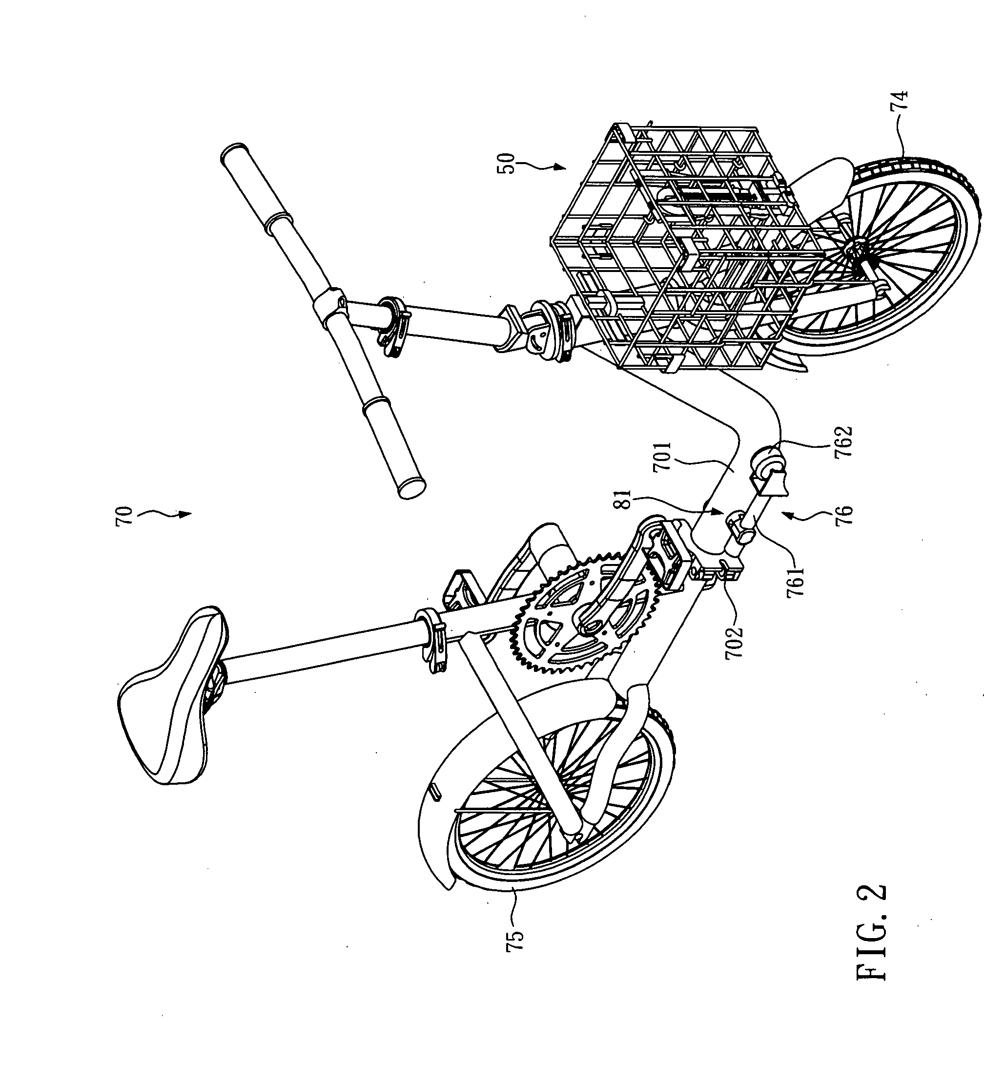 Foldable bicycle