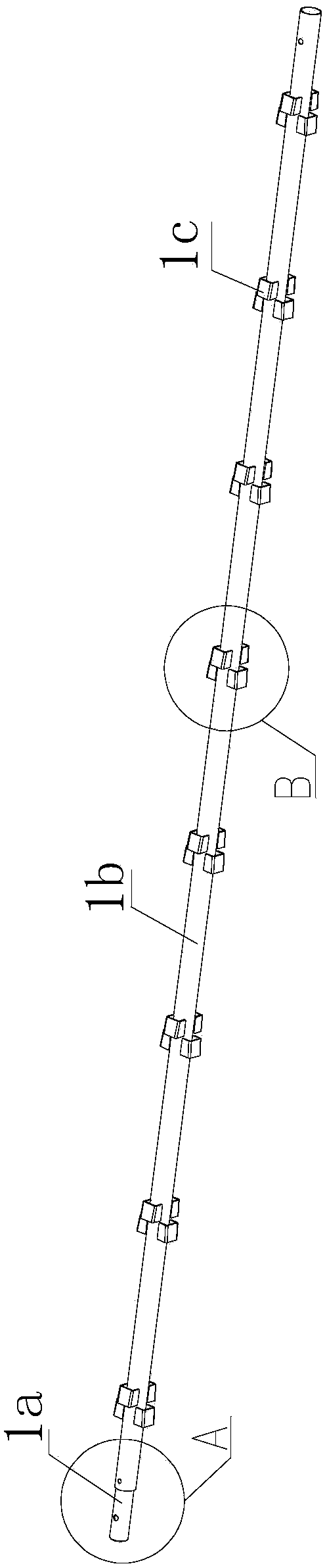 Automatic scaffold welding machine and welding method thereof