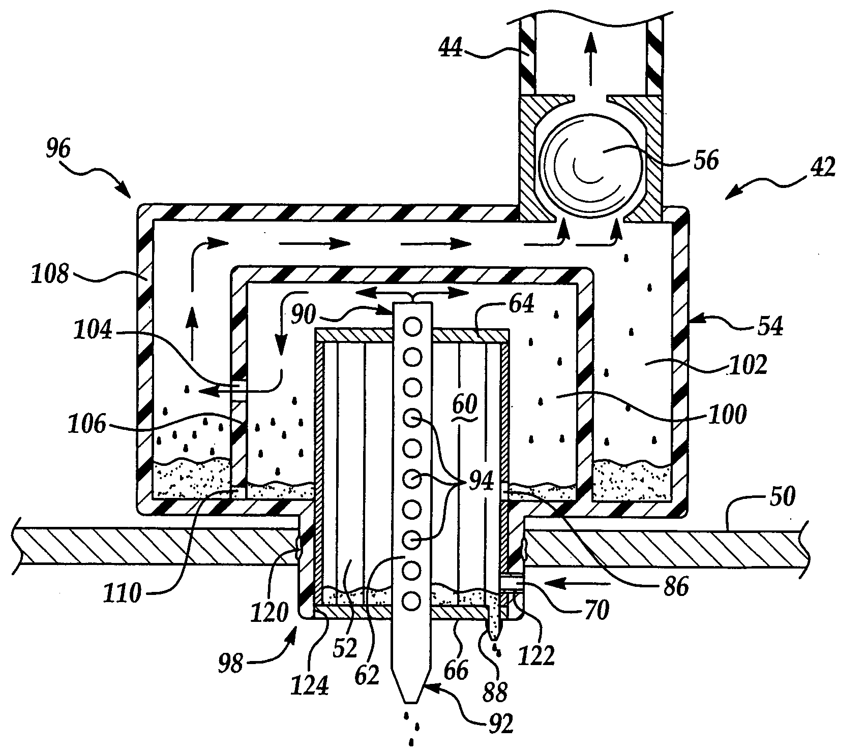 Air/oil separating device
