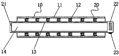 Quick mould for high-density polyethylene reinforced structural wall winding tube production