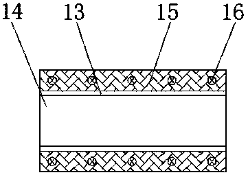 Quick mould for high-density polyethylene reinforced structural wall winding tube production