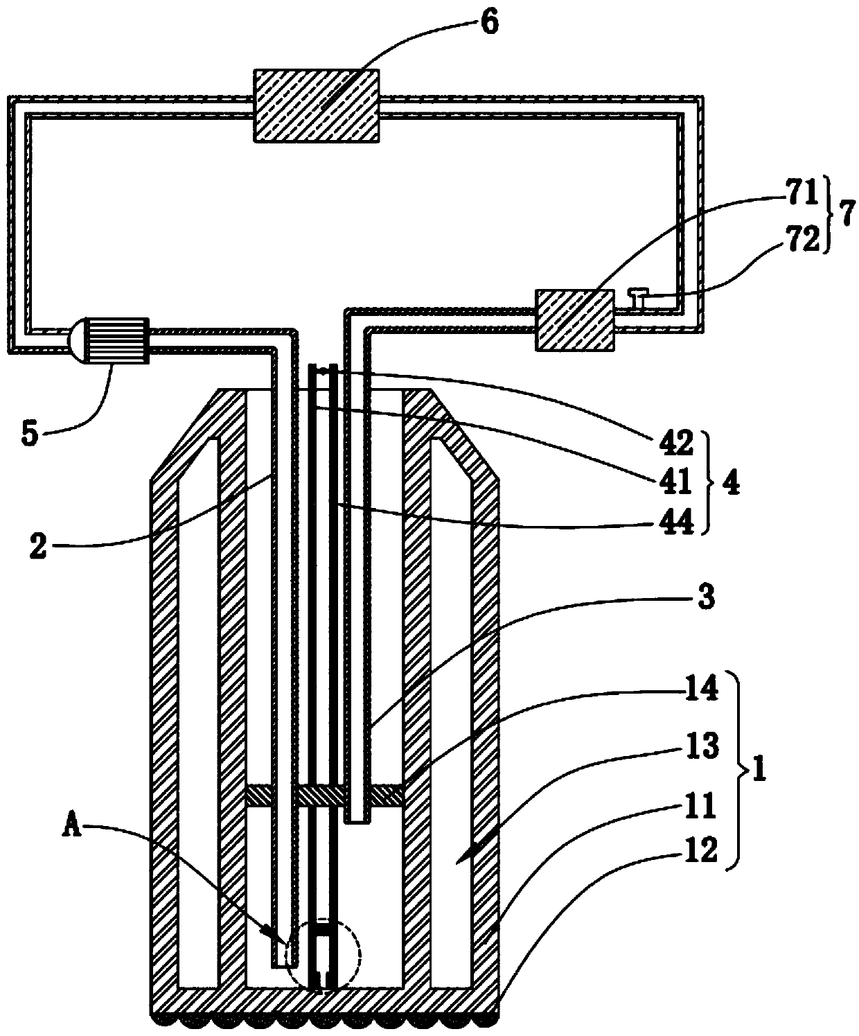 Terrestrial heat extraction equipment with heat-preserving function