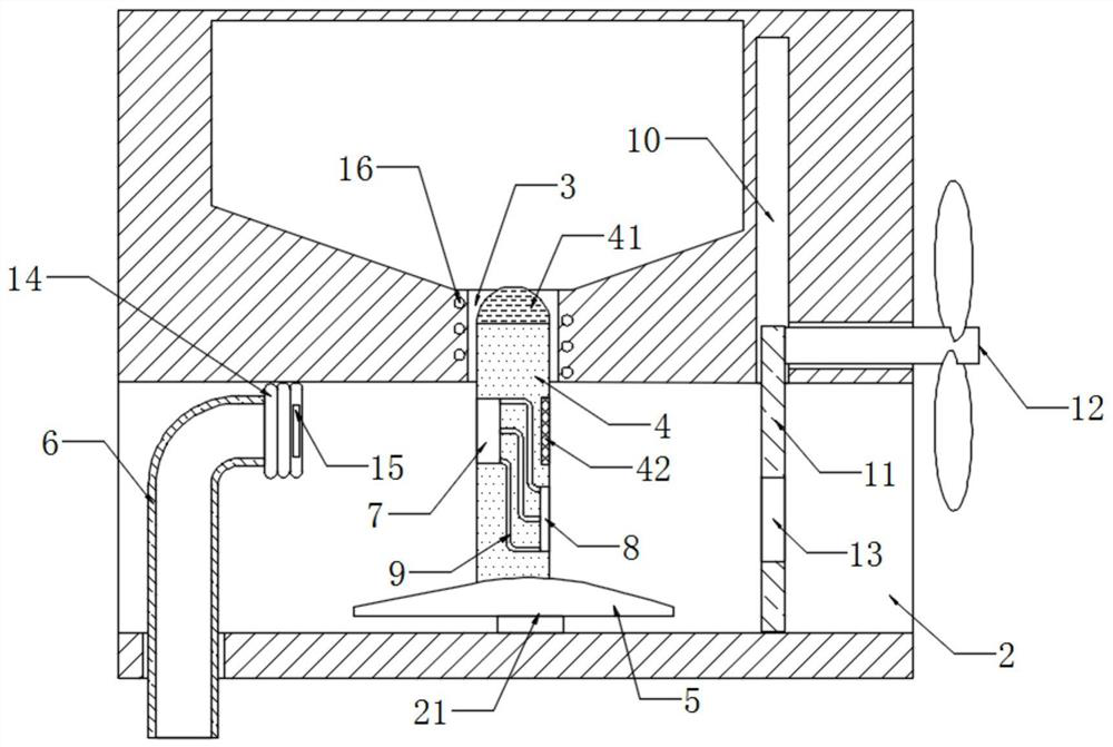 Discharging system for agricultural seeding unmanned aerial vehicle