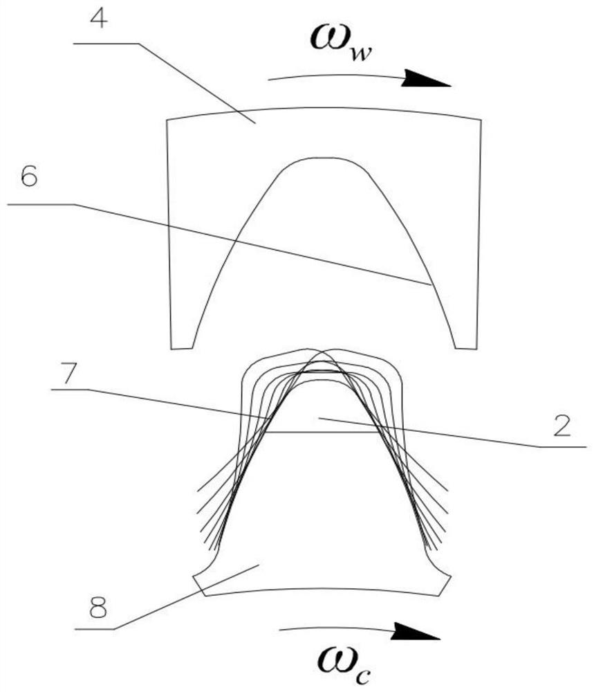 Tooth turning tool structure with wear-resistant tool nose and tool feeding method