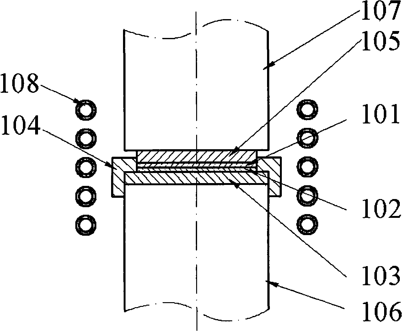Press welding method for semiconductor extension film