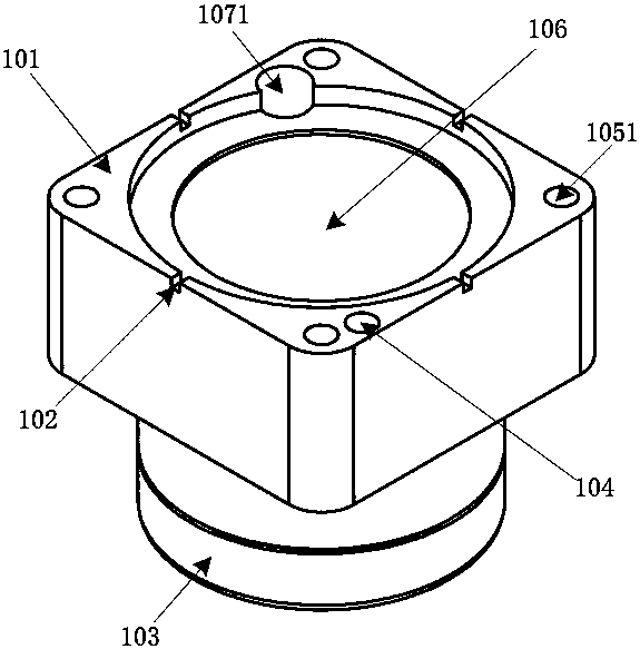 Crystal module and satellite-borne space photoelectric detection unit comprising crystal module