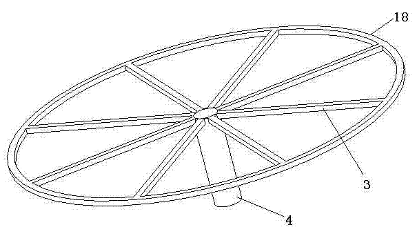 Slotting device for abrasive freezing and solidifying polishing pad