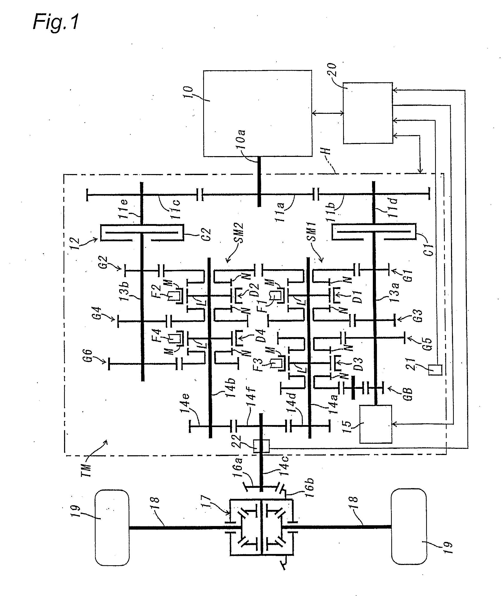 Control system of hybrid power drive apparatus