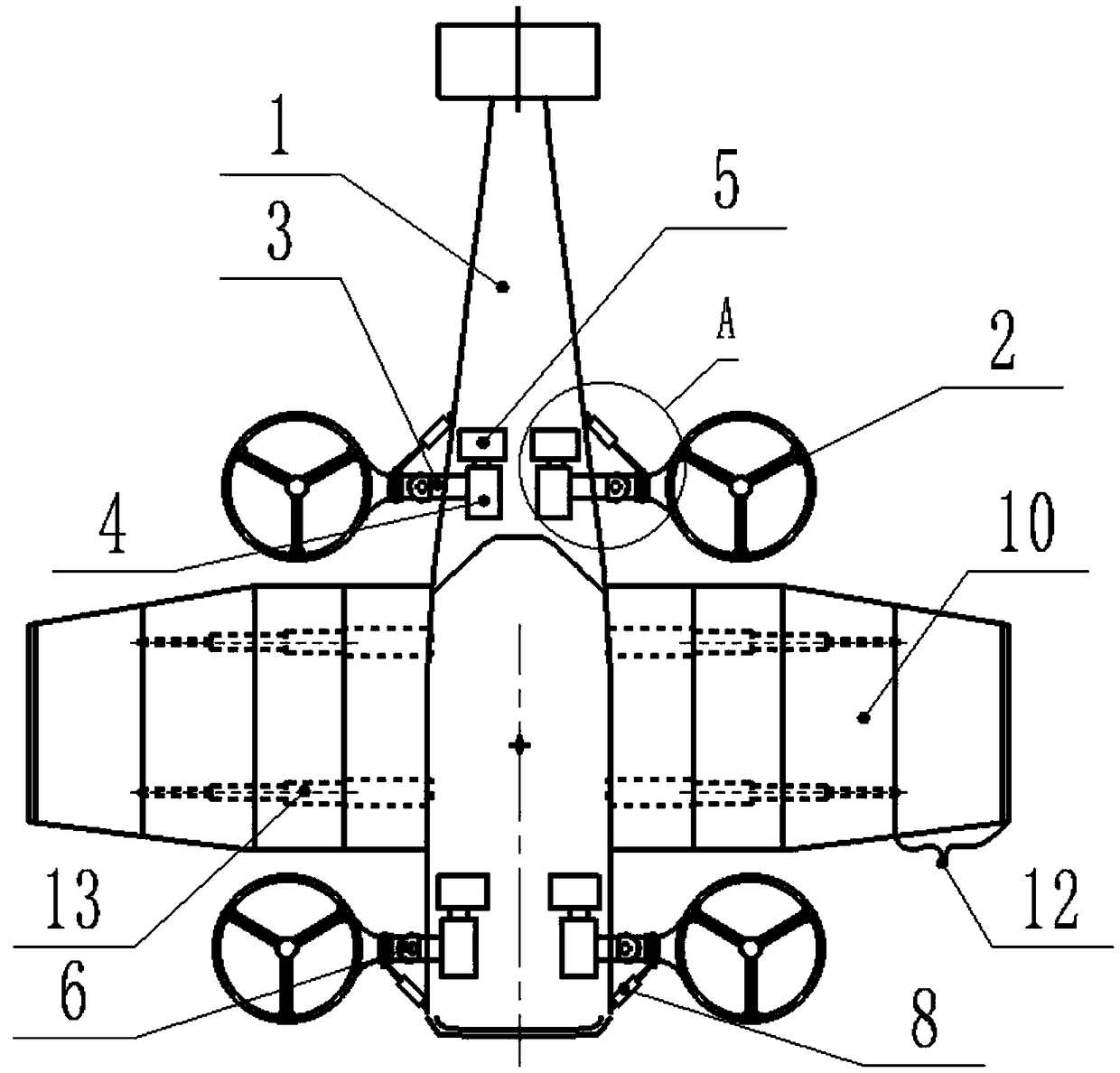 Aircraft system with stretching function