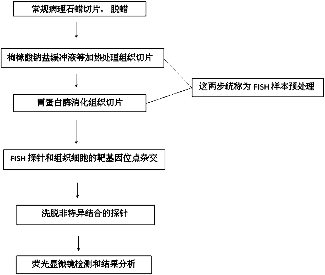 A preprocessing method for tissue sections that fail conventional fish detection