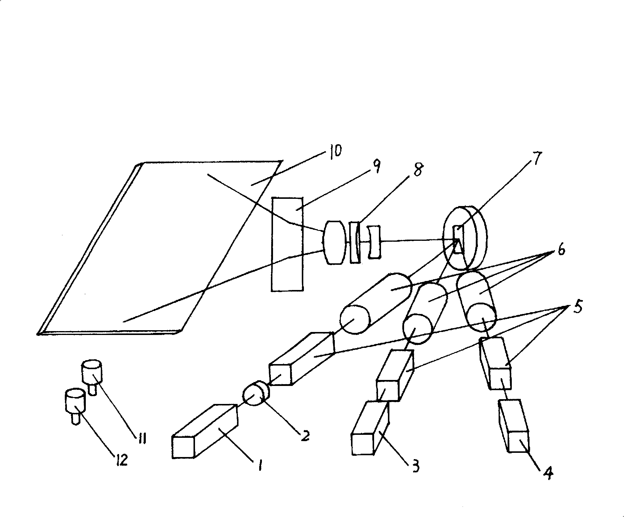 Method and apparatus for digital image exposure on photo sensitive material