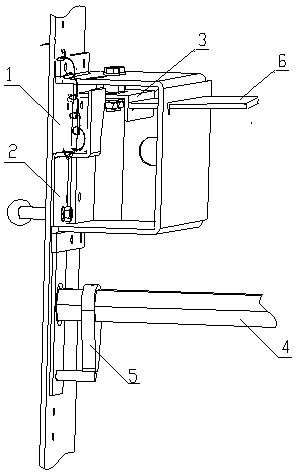 Grounding switch interlocking device for high-voltage switch cabinet