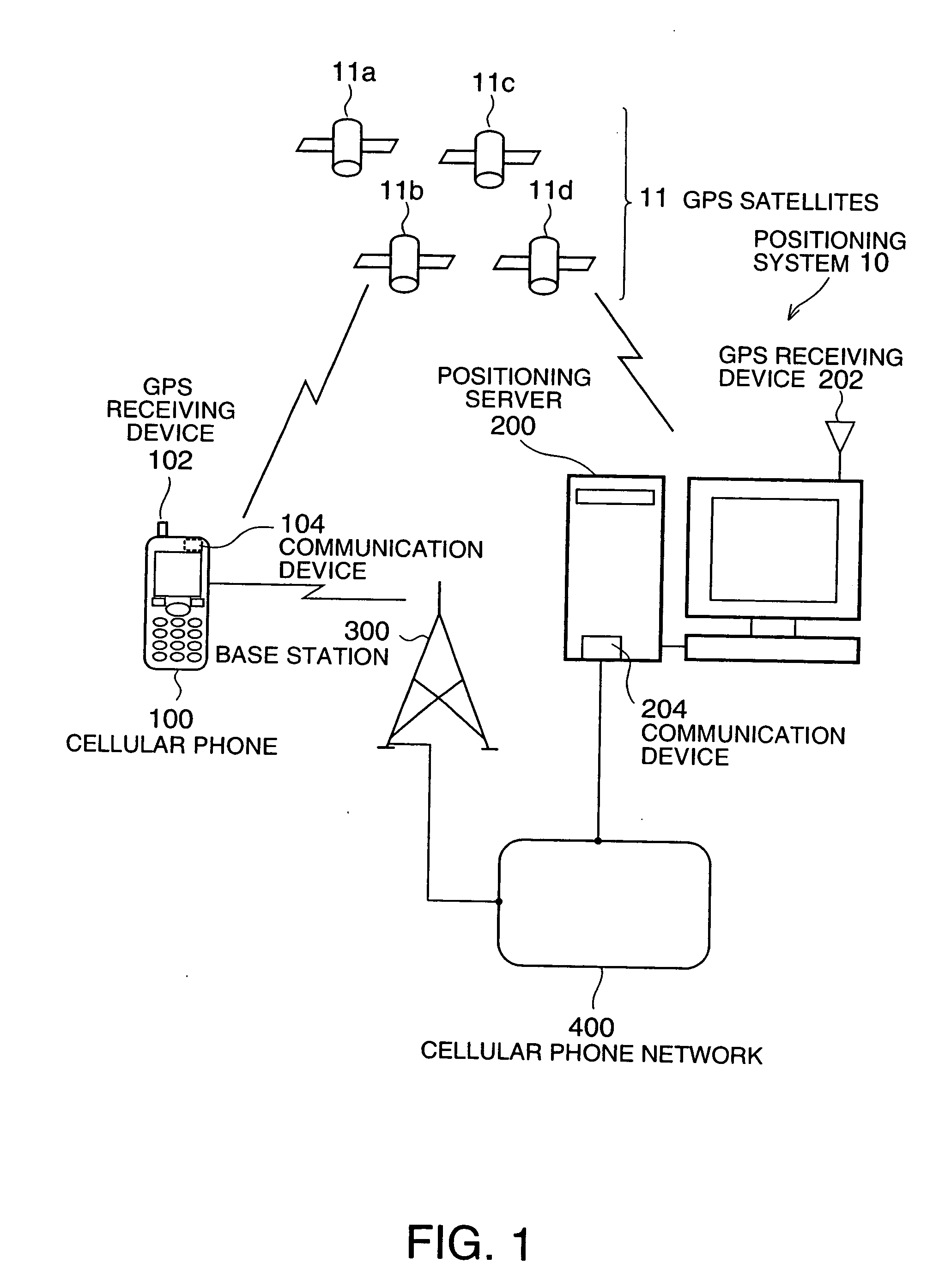 Positioning system, positioning terminal, information provision device, positioning method, control program for positioning system, and computer-readable recording medium for recording control program for positioning system