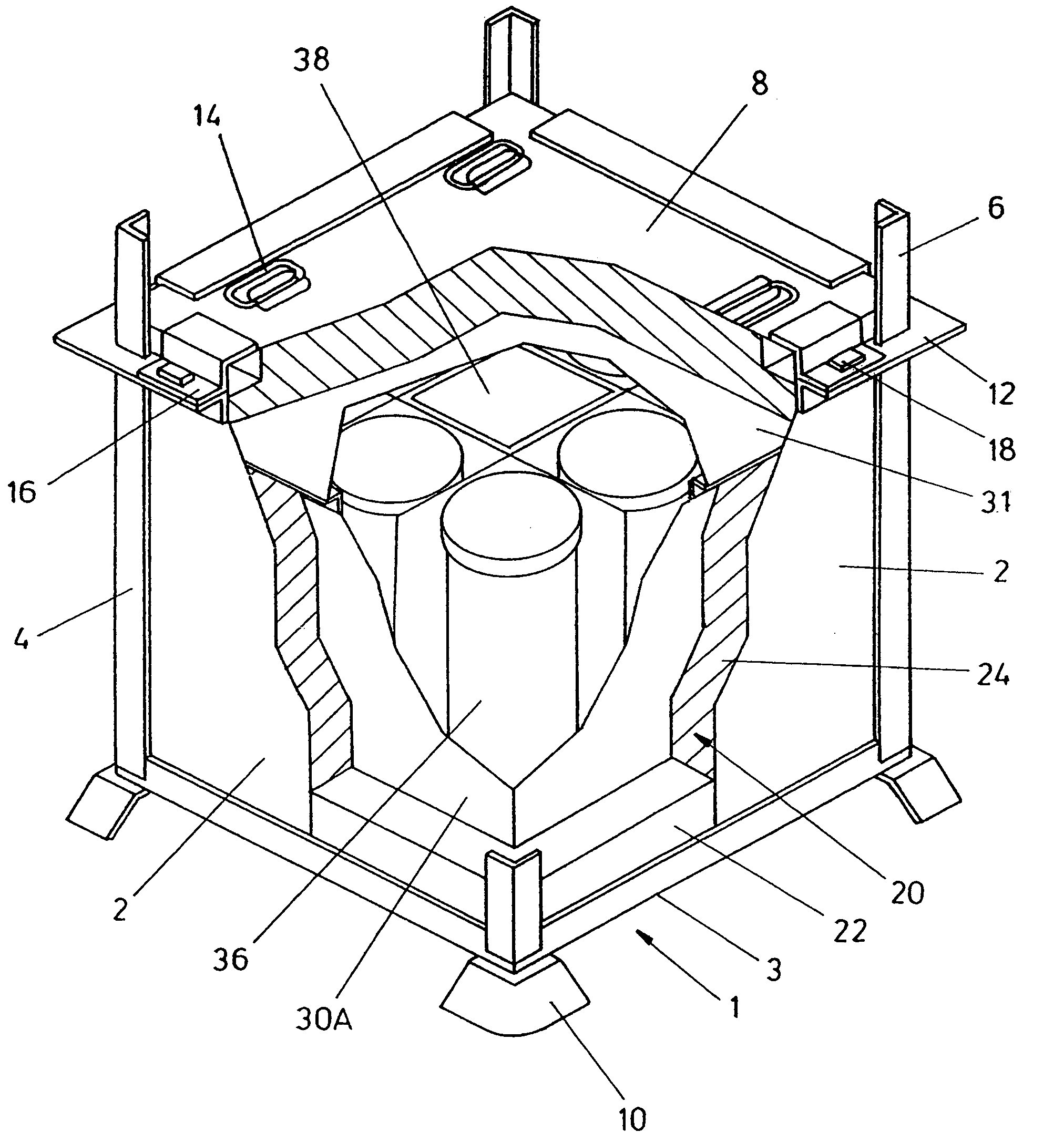 Container for nuclear fuel transportation