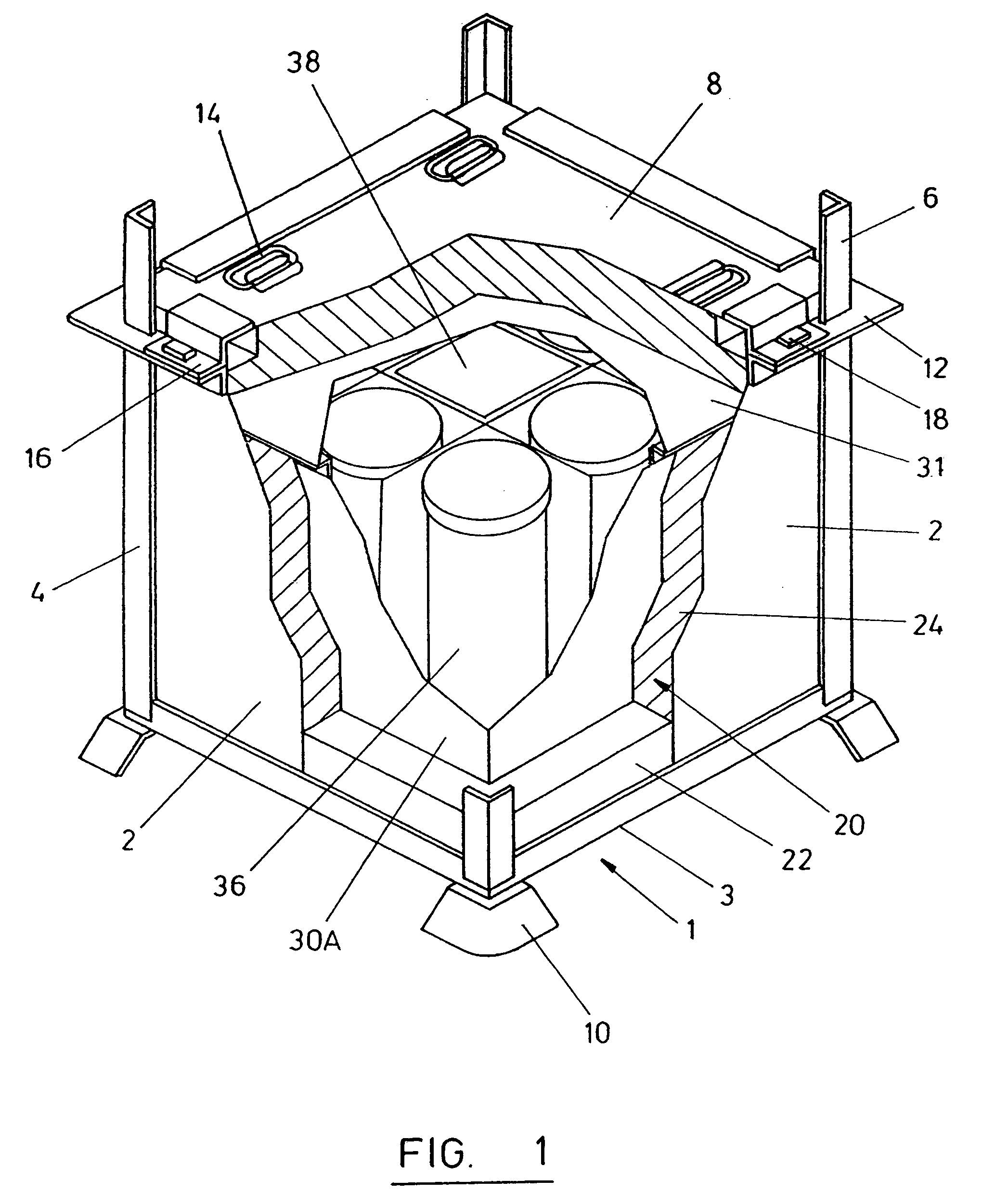 Container for nuclear fuel transportation