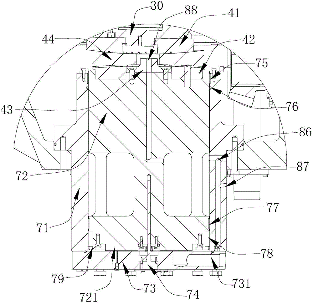 Cone crusher structure